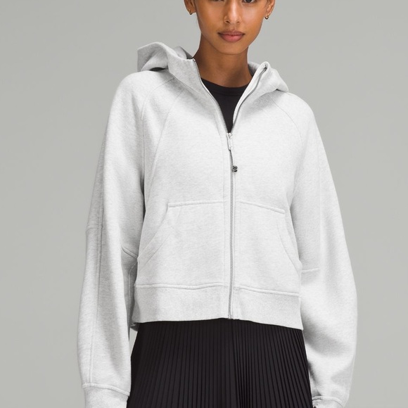 lululemon athletica Tops - Lululemon Scuba Oversized Gray Full Zip Hoodie